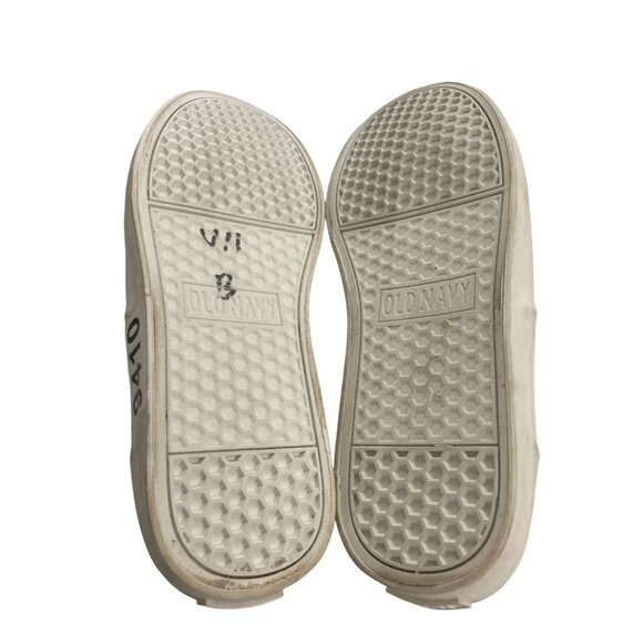 Old Navy Kids Size 3 Navy Gray Midtop Wool PU Sneakers - Picture 7 of 8